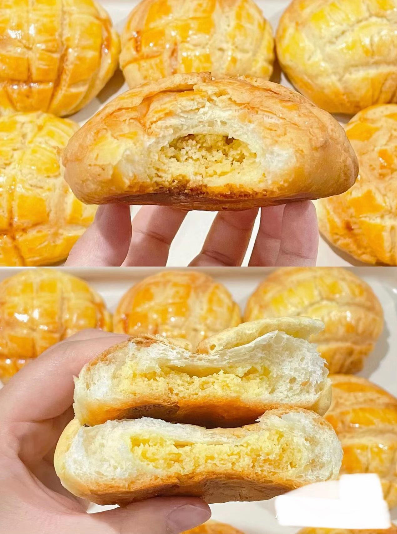 Hướng dẫn làm bánh mì nhân kem phô mai vàng óng, vỏ giòn tan, nhân béo ngậy