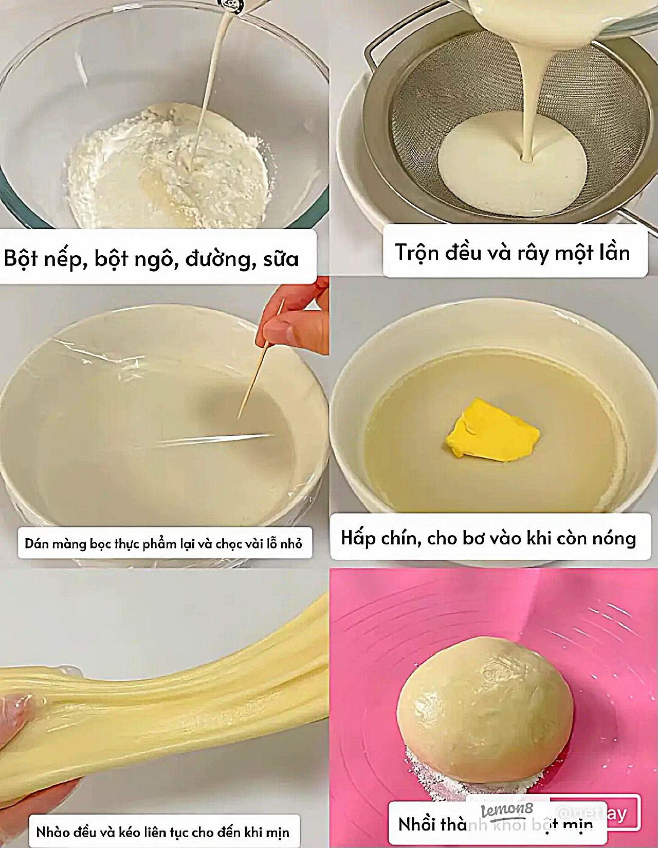 Hướng dẫn làm Bánh Mochi phô mai Matcha ngon tại nhà