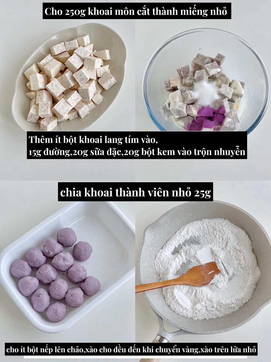 Hướng dẫn làm bánh trung thu hoa hồng handmade nhân khoai môn, vỏ bánh nhiều màu pastel đẹp mắt