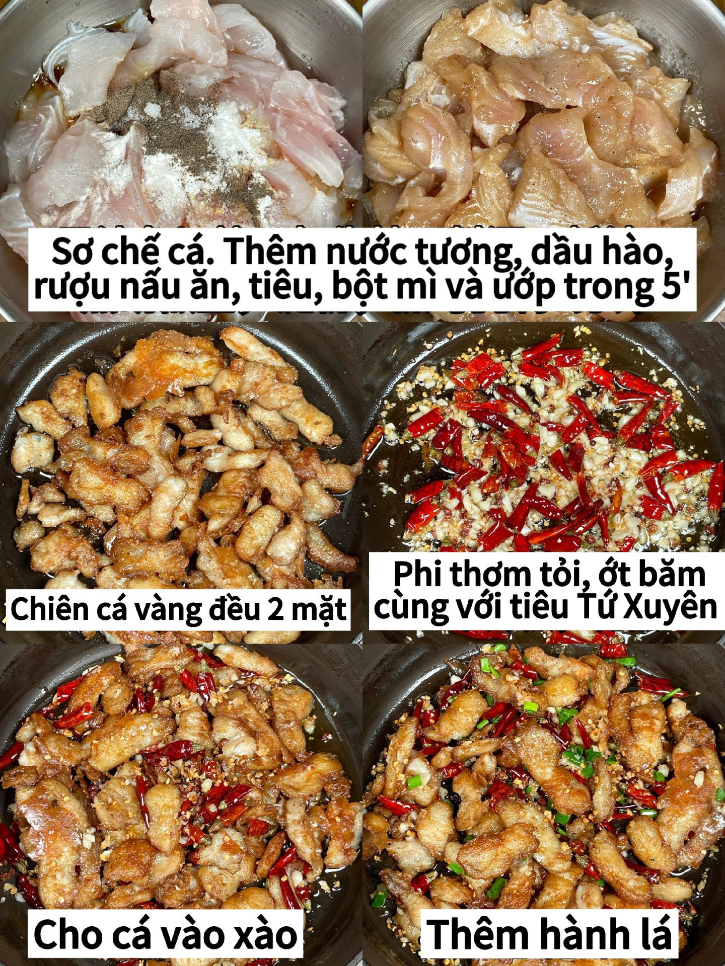 Hướng dẫn làm cá chiên giòn cay tỏi ớt Tứ Xuyên, món ăn ngon hấp dẫn