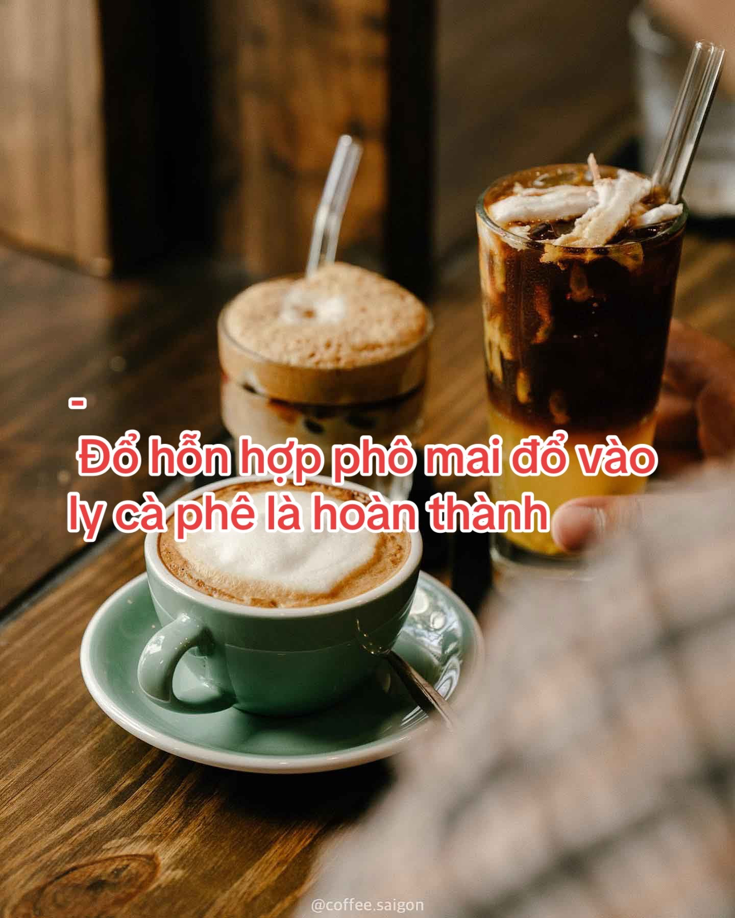 Hướng dẫn làm cà phê phô mai con bò cười siêu ngon tại nhà