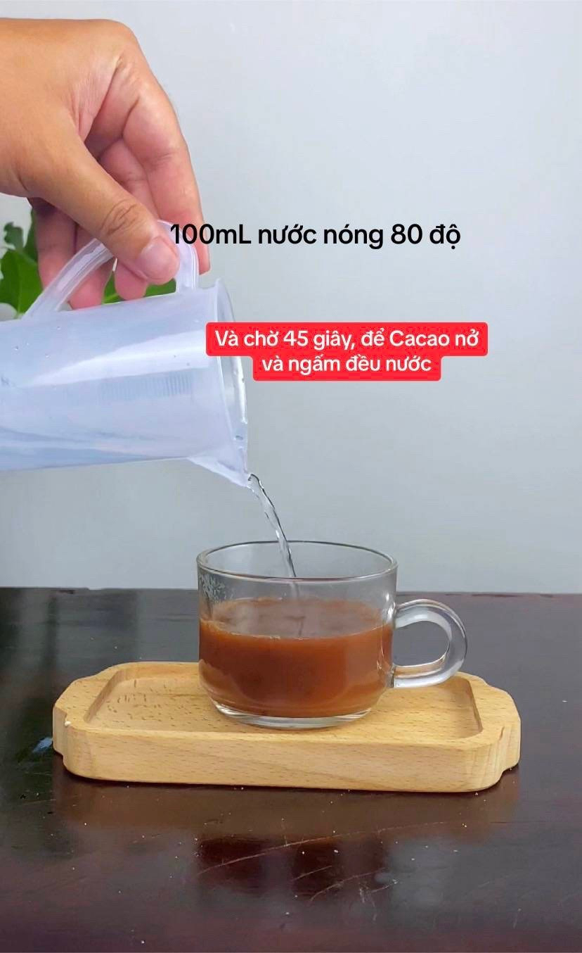 Hướng dẫn làm Cacao nóng Kem muối ngon tuyệt, cách xử lý bột cacao bị vón cục