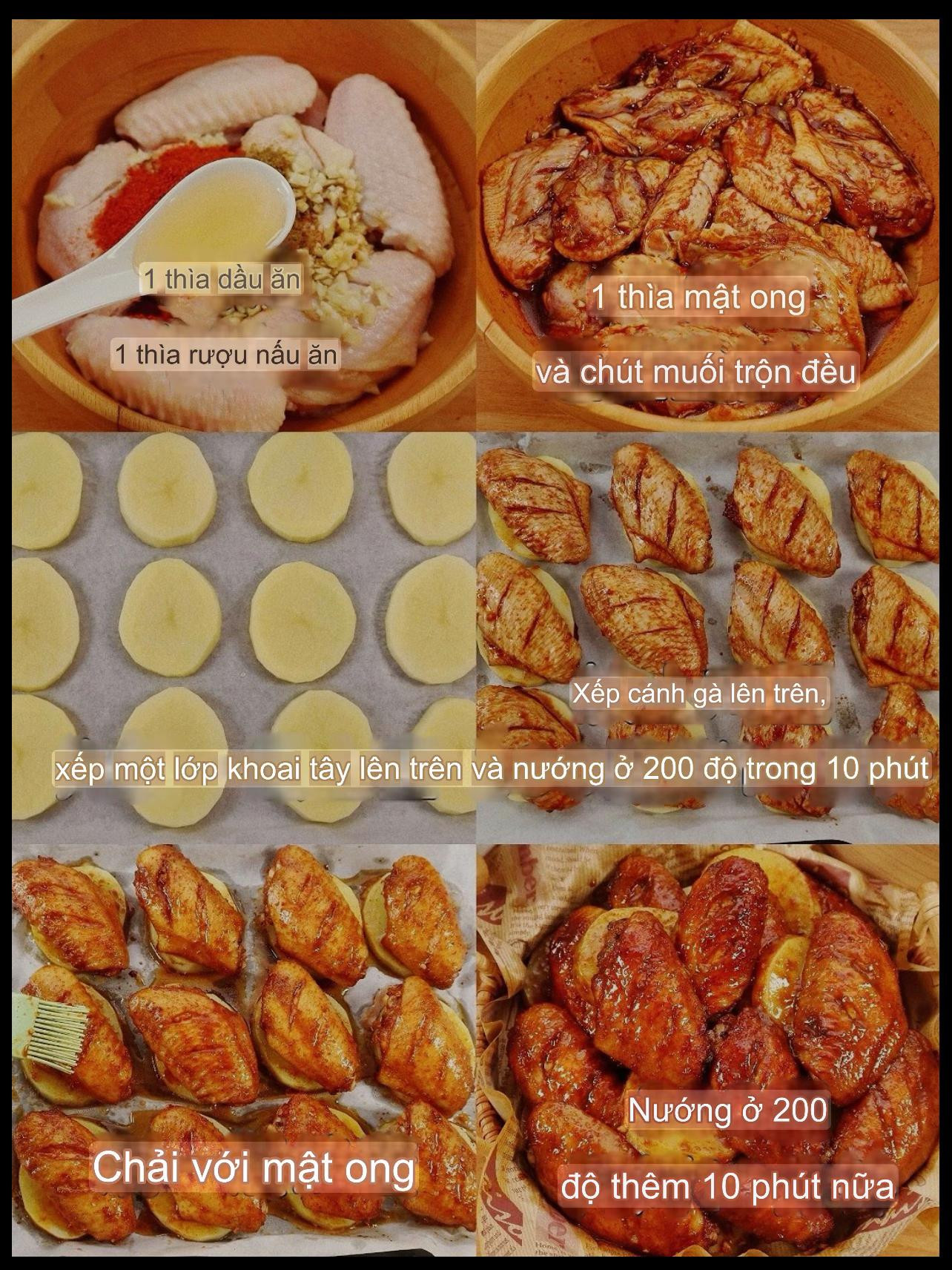 Hướng dẫn làm cánh gà nướng mật ong tỏi thơm ngon, vàng giòn hấp dẫn