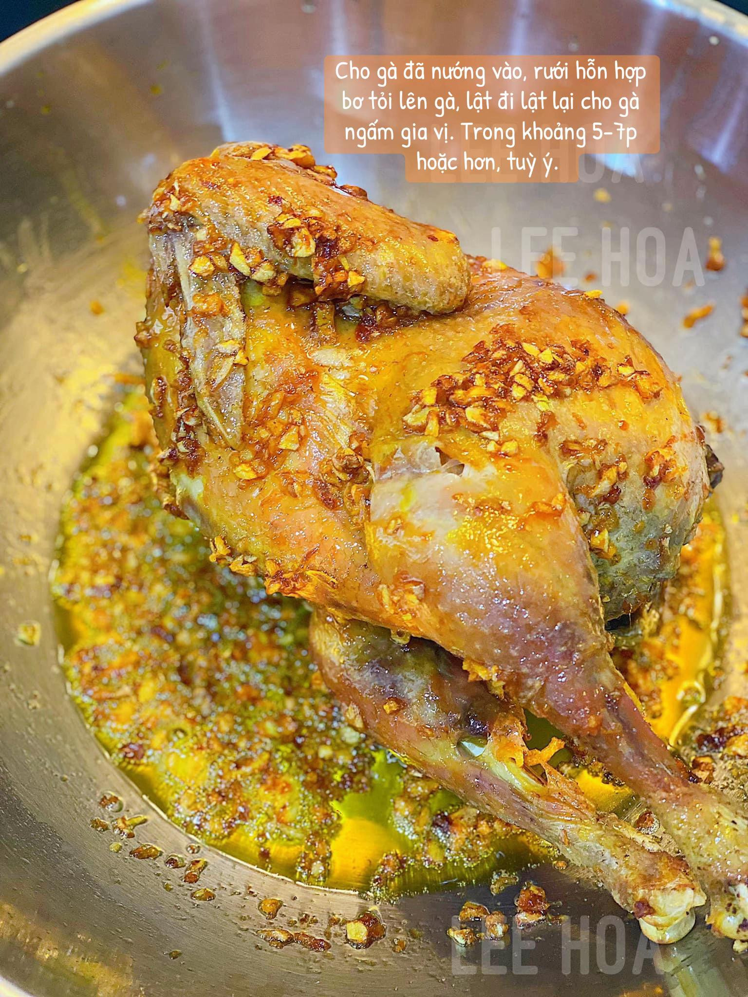 Hướng dẫn làm Gà sốt bơ tỏi giòn rụm thơm ngon, da vàng óng hấp dẫn