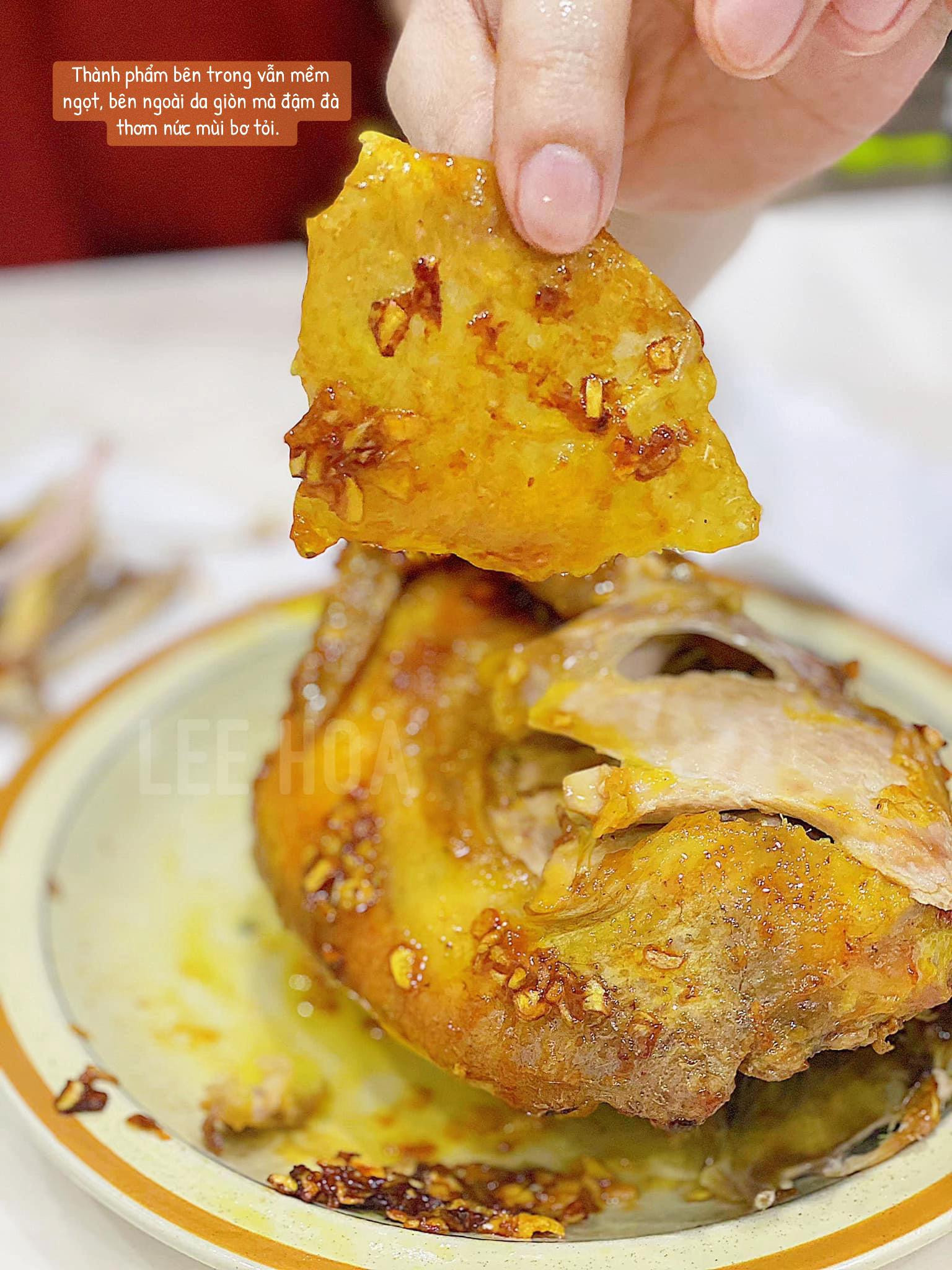 Hướng dẫn làm Gà sốt bơ tỏi giòn rụm thơm ngon, da vàng óng hấp dẫn