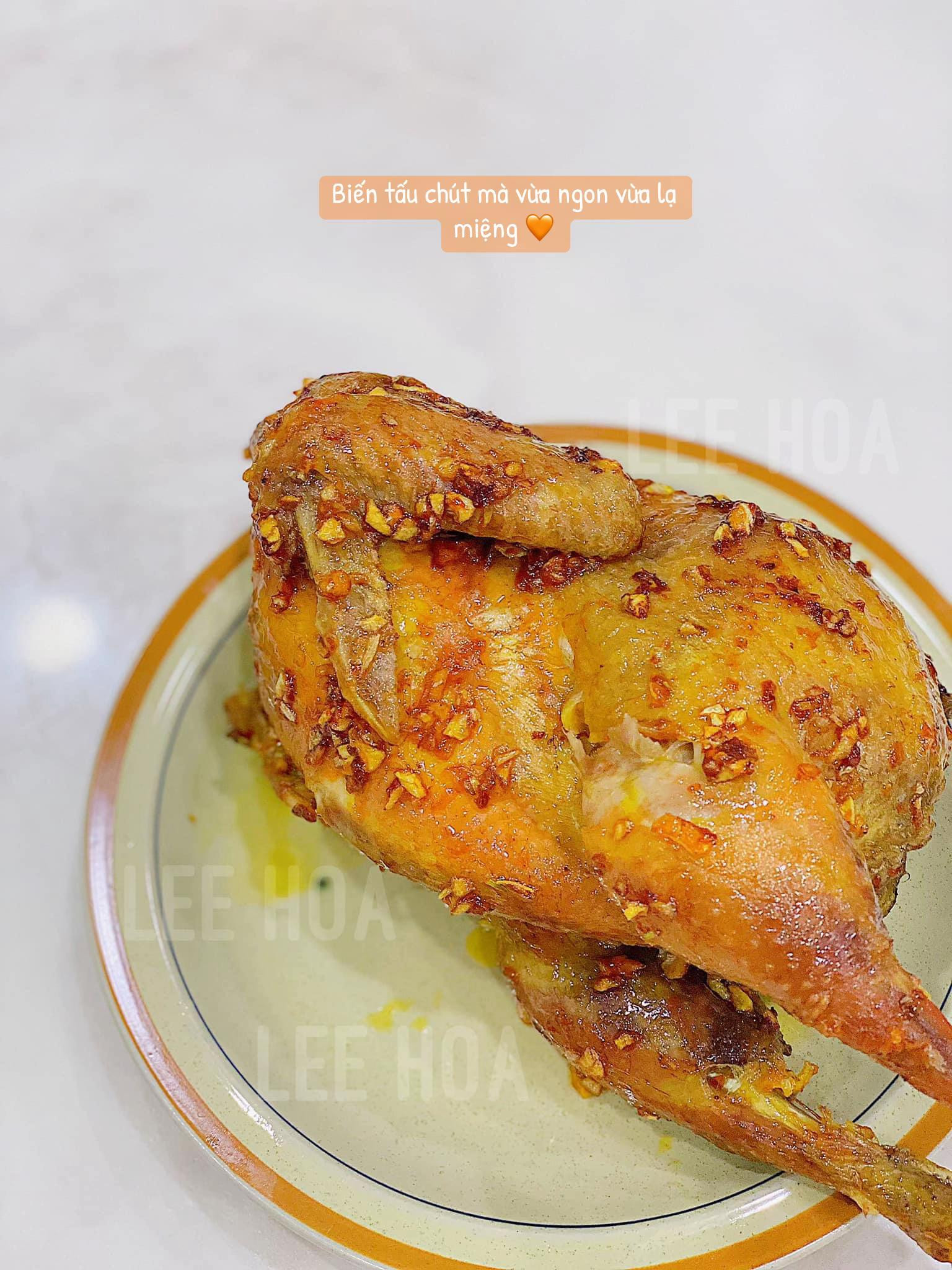 Hướng dẫn làm Gà sốt bơ tỏi giòn rụm thơm ngon, da vàng óng hấp dẫn