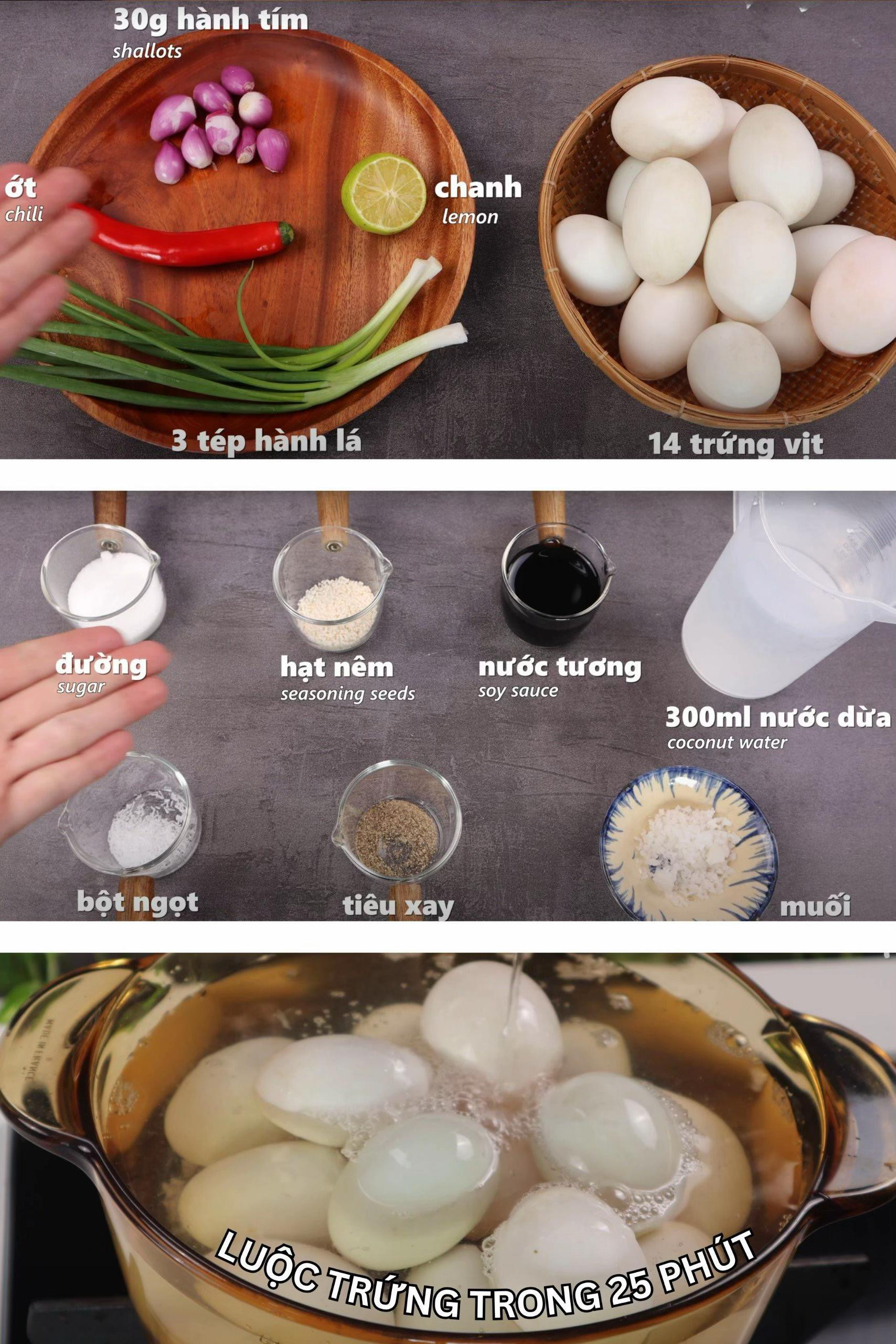 Hướng dẫn làm Hột vịt kho siêu tiết kiệm, đảm bảo tốn cơm