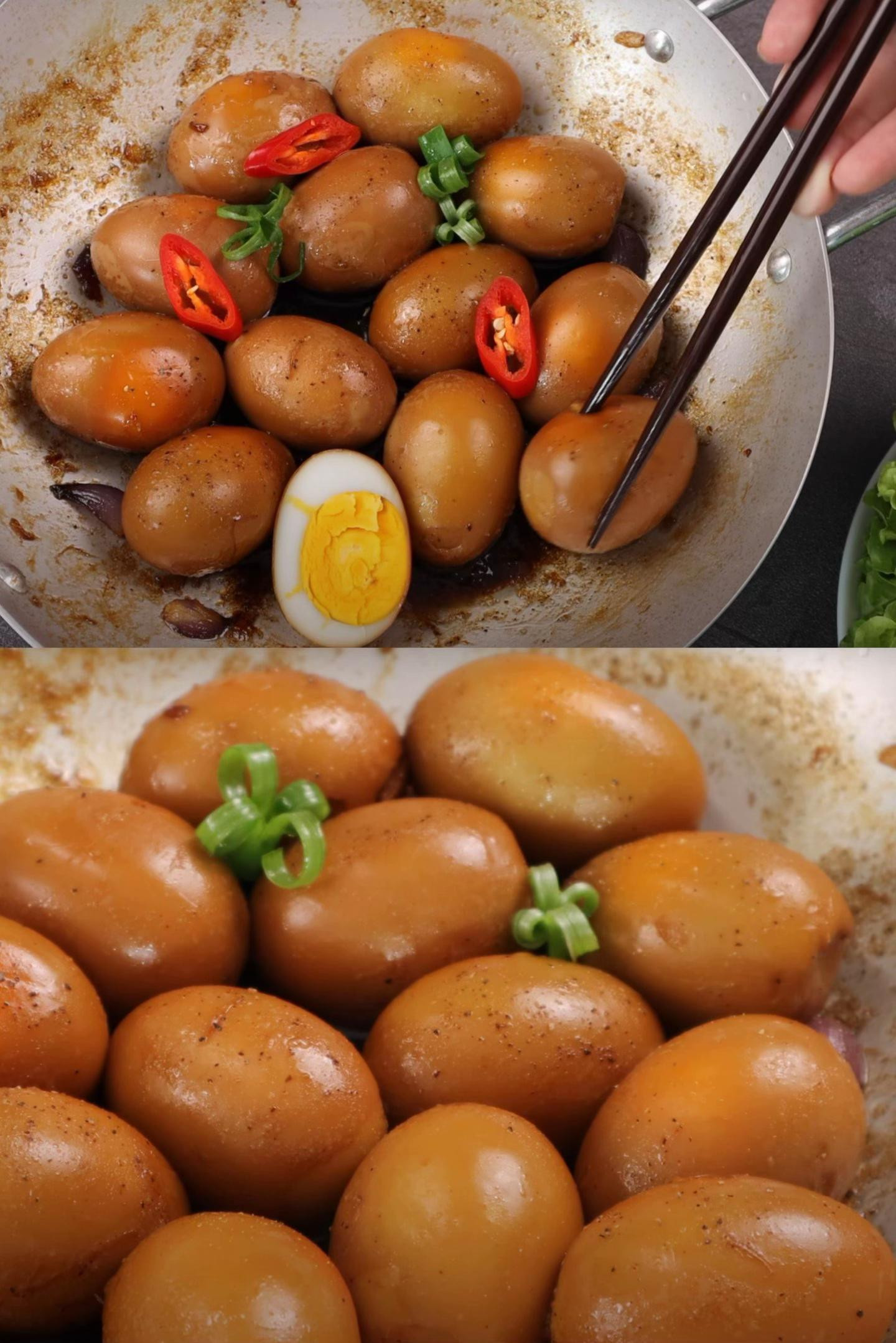 Hướng dẫn làm Hột vịt kho siêu tiết kiệm, đảm bảo tốn cơm