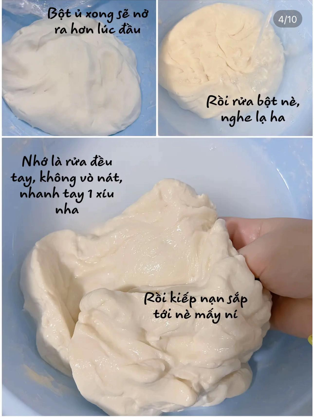 Hướng dẫn làm mì căn dai ngon từ bột mì đa dụng, cách nhào và rửa bột chuẩn vị