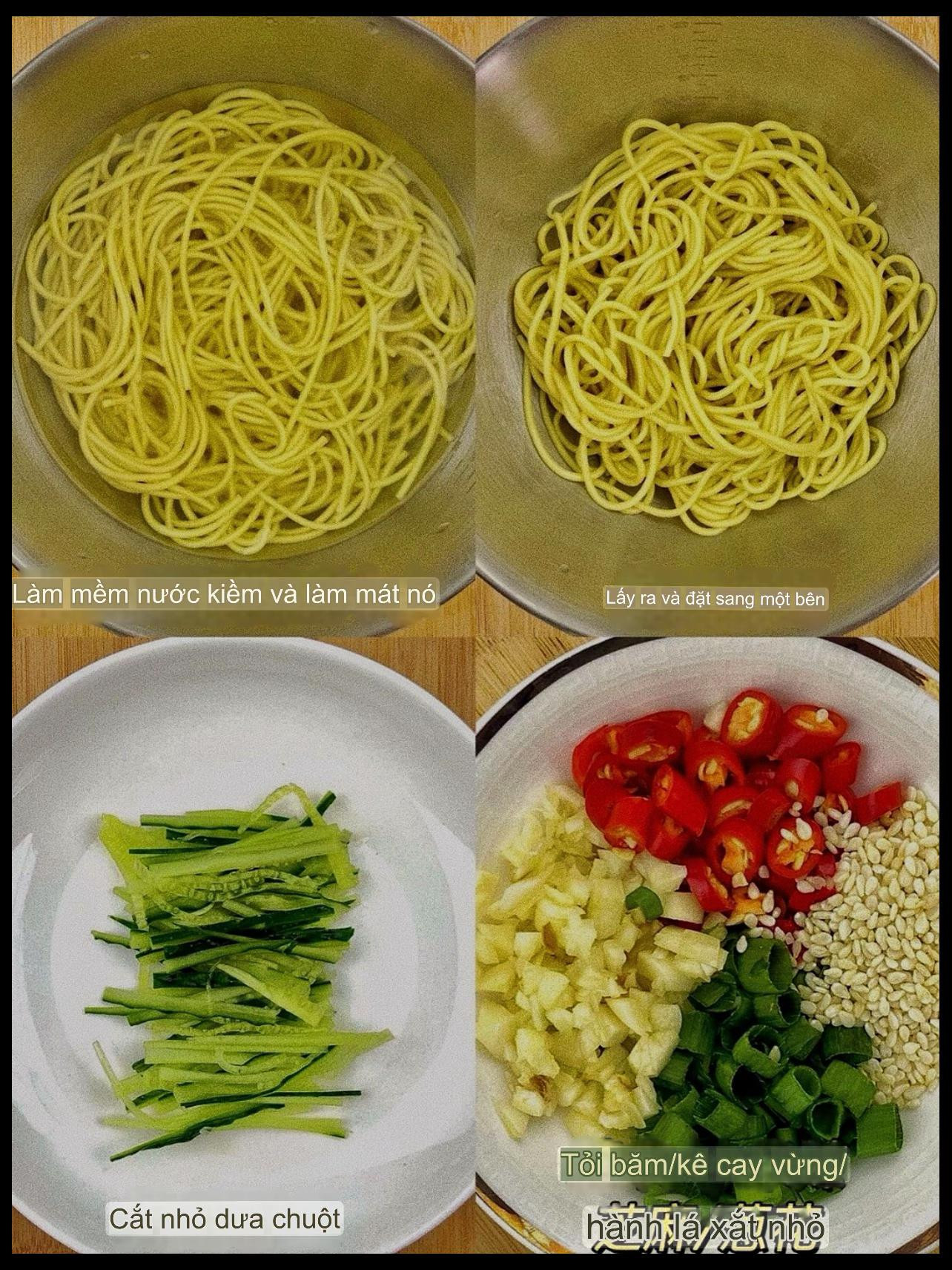 Hướng dẫn làm mì trộn dưa chuột cay giòn với tỏi, ớt và gia vị đậm đà