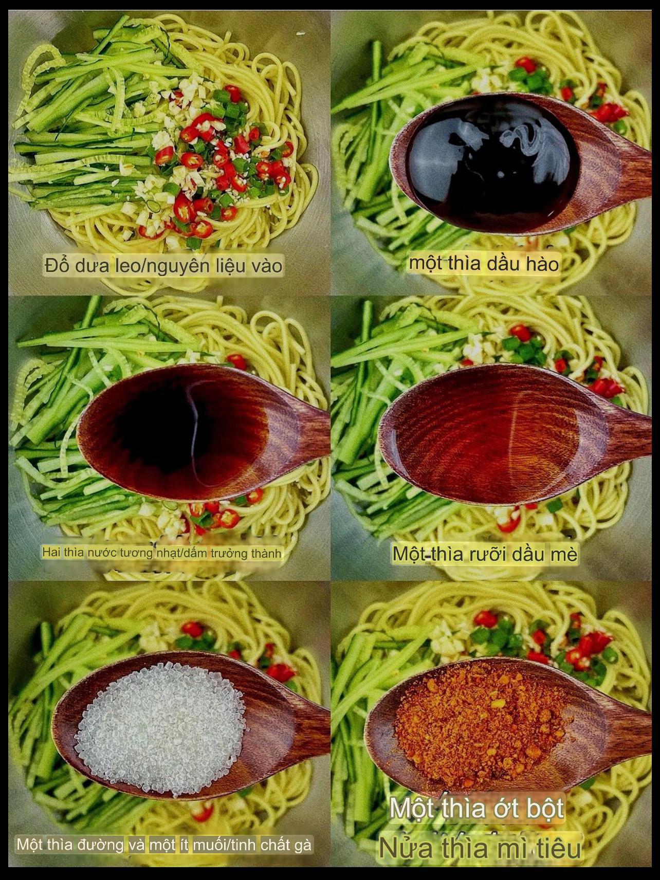 Hướng dẫn làm mì trộn dưa chuột cay giòn với tỏi, ớt và gia vị đậm đà