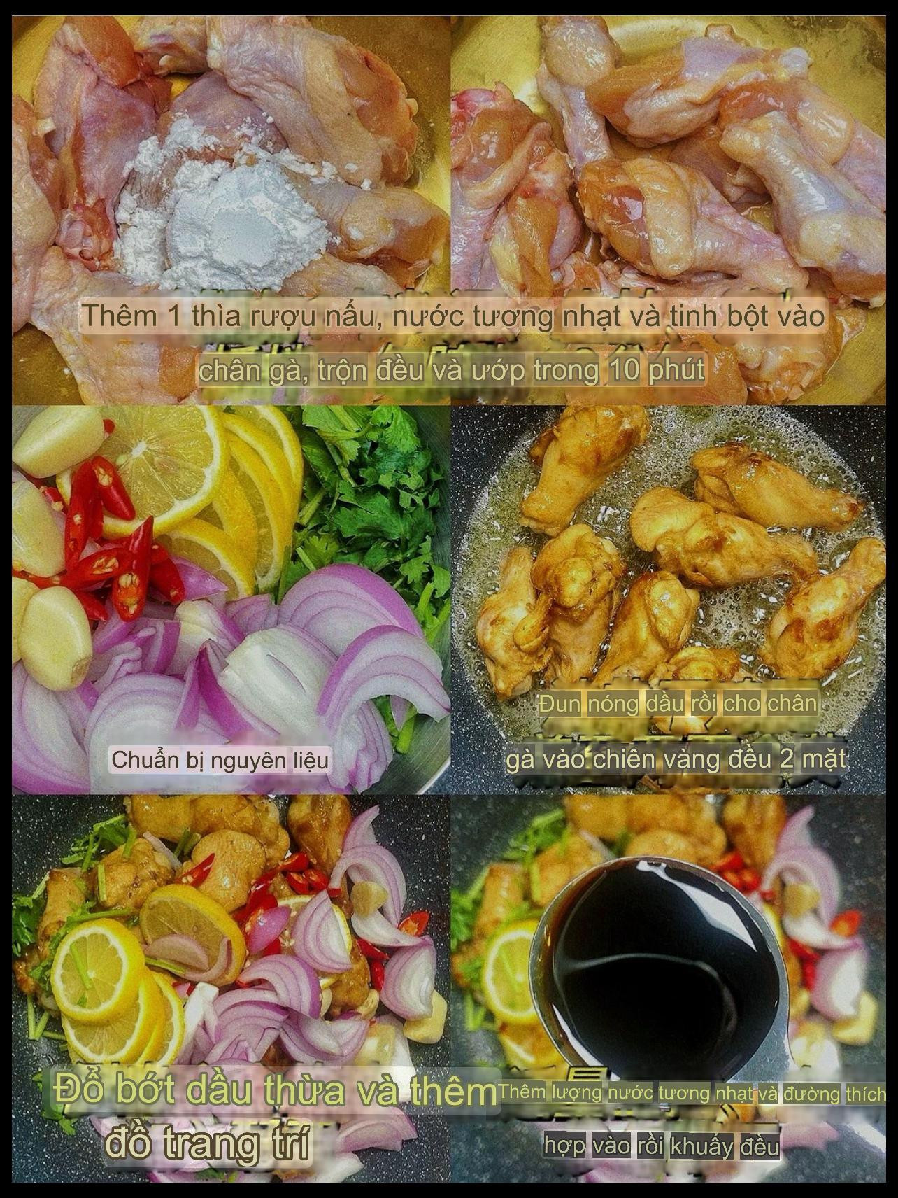 Hướng dẫn làm món chân gà chiên sốt chanh dây ngon tuyệt, giòn tan hấp dẫn