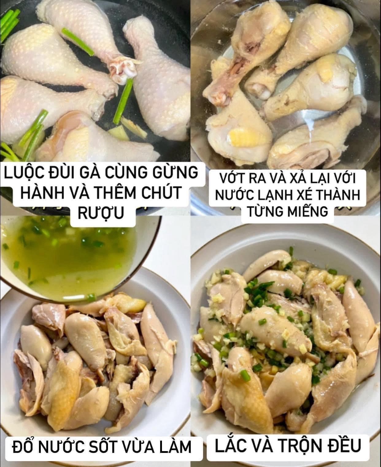 Hướng dẫn làm món Gà luộc xé phay trộn tỏi ớt sả cực ngon, da giòn thịt mềm