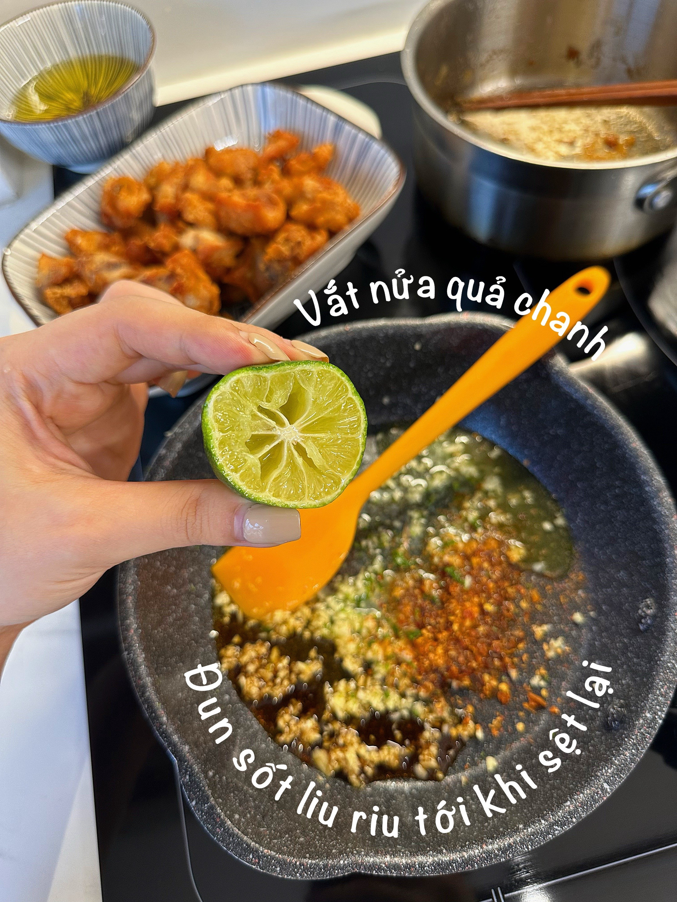 Hướng dẫn làm món gà sốt chanh mật ong giòn tan, vàng ruộm và ngon tuyệt