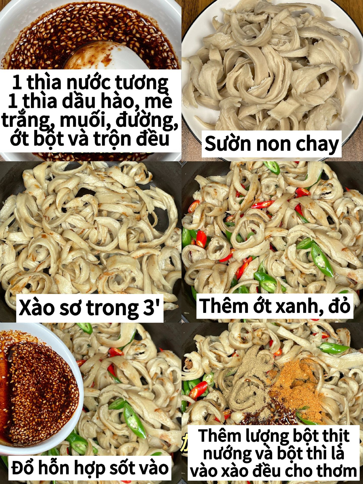 Hướng dẫn làm món sườn non chay xào khô giòn, thơm ngon với sốt tương ớt và gia vị