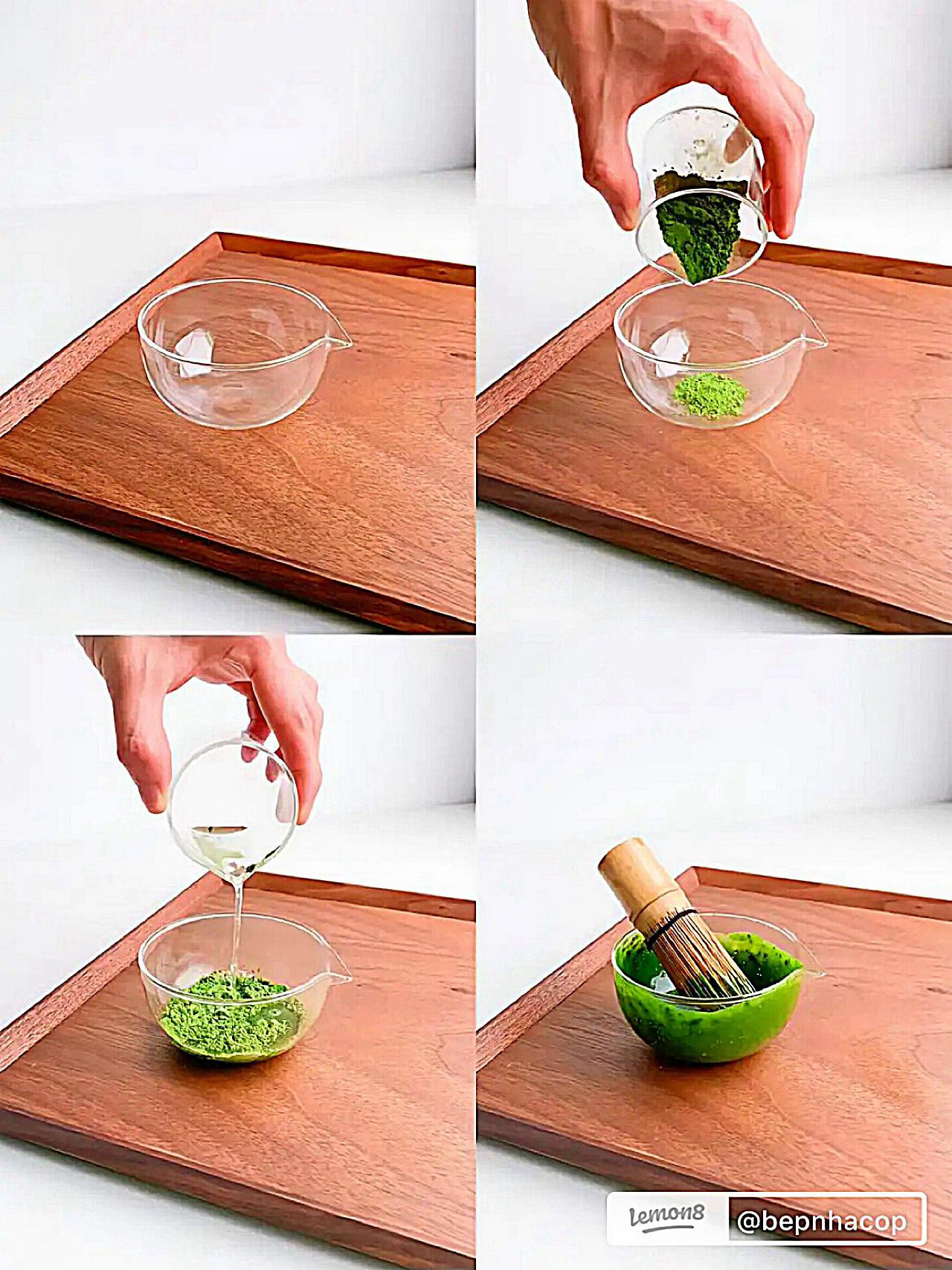 Hướng dẫn làm nước dừa matcha latte, món đồ uống xanh tươi mát, healthy và đang trend