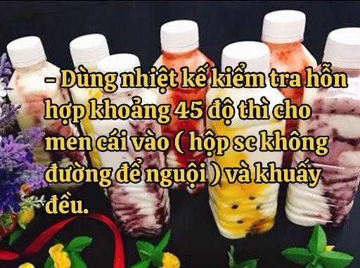 Hướng dẫn làm sữa chua uống mix thạch trái cây siêu ngon tại nhà