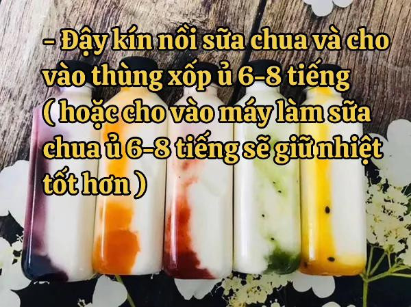Hướng dẫn làm sữa chua uống mix thạch trái cây siêu ngon tại nhà
