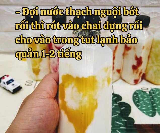 Hướng dẫn làm sữa chua uống mix thạch trái cây siêu ngon tại nhà