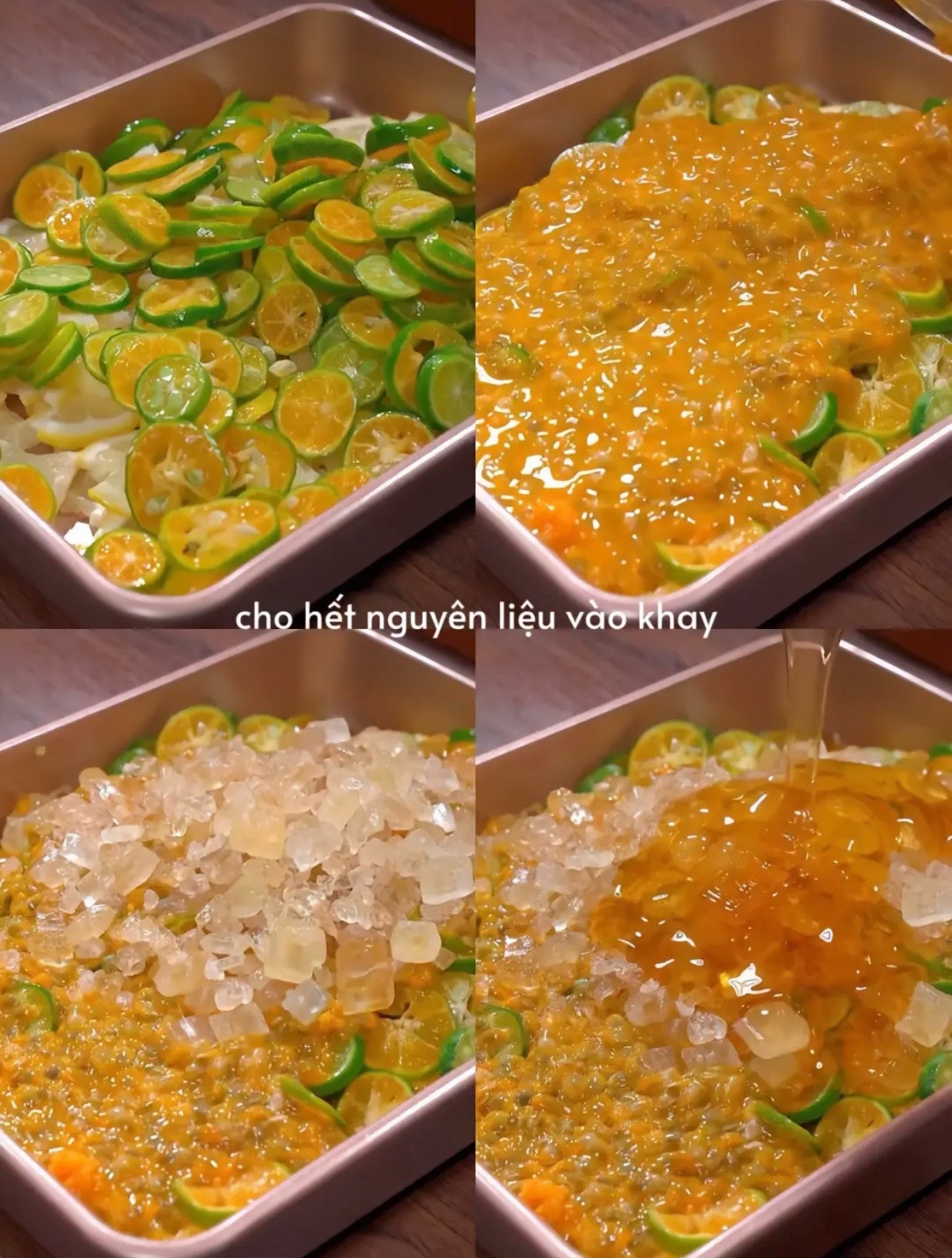 Hướng dẫn làm thạch trái cây giải nhiệt mùa hè với chanh leo và tắc