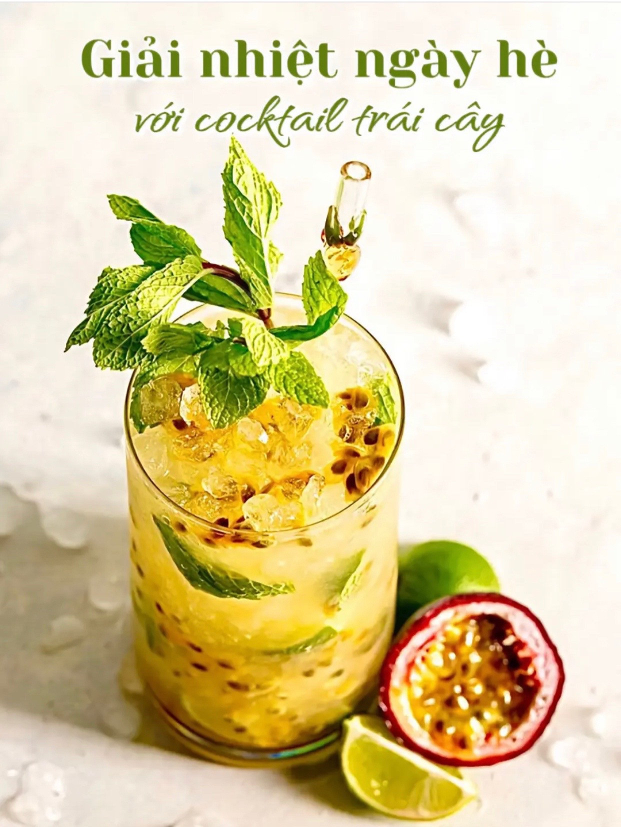 Hướng dẫn làm thạch trái cây giải nhiệt mùa hè với chanh leo và tắc