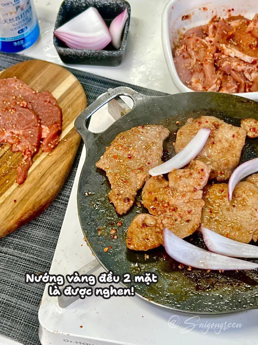 Hướng dẫn làm thịt nướng mềm ngon với thịt vai xen kẽ mỡ và thịt nạc