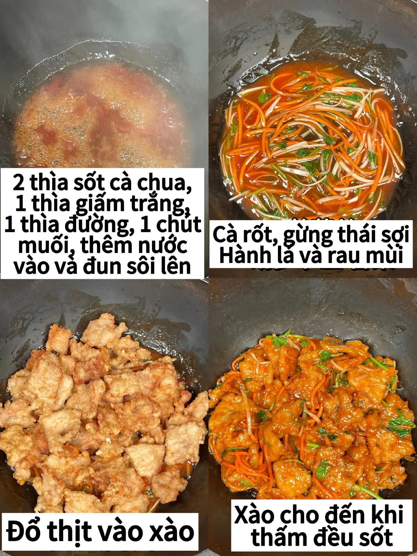 Hướng dẫn làm thịt thăn sốt chua ngọt giòn rụm, công thức chi tiết từng bước từ ướp thịt đến tẩm bột và chiên