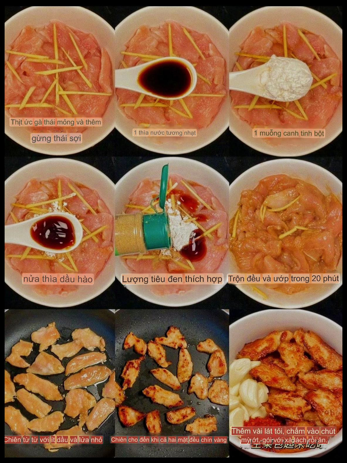 Hướng dẫn làm thịt ức gà áp chảo sốt mật ong tỏi, món ăn ngon đơn giản