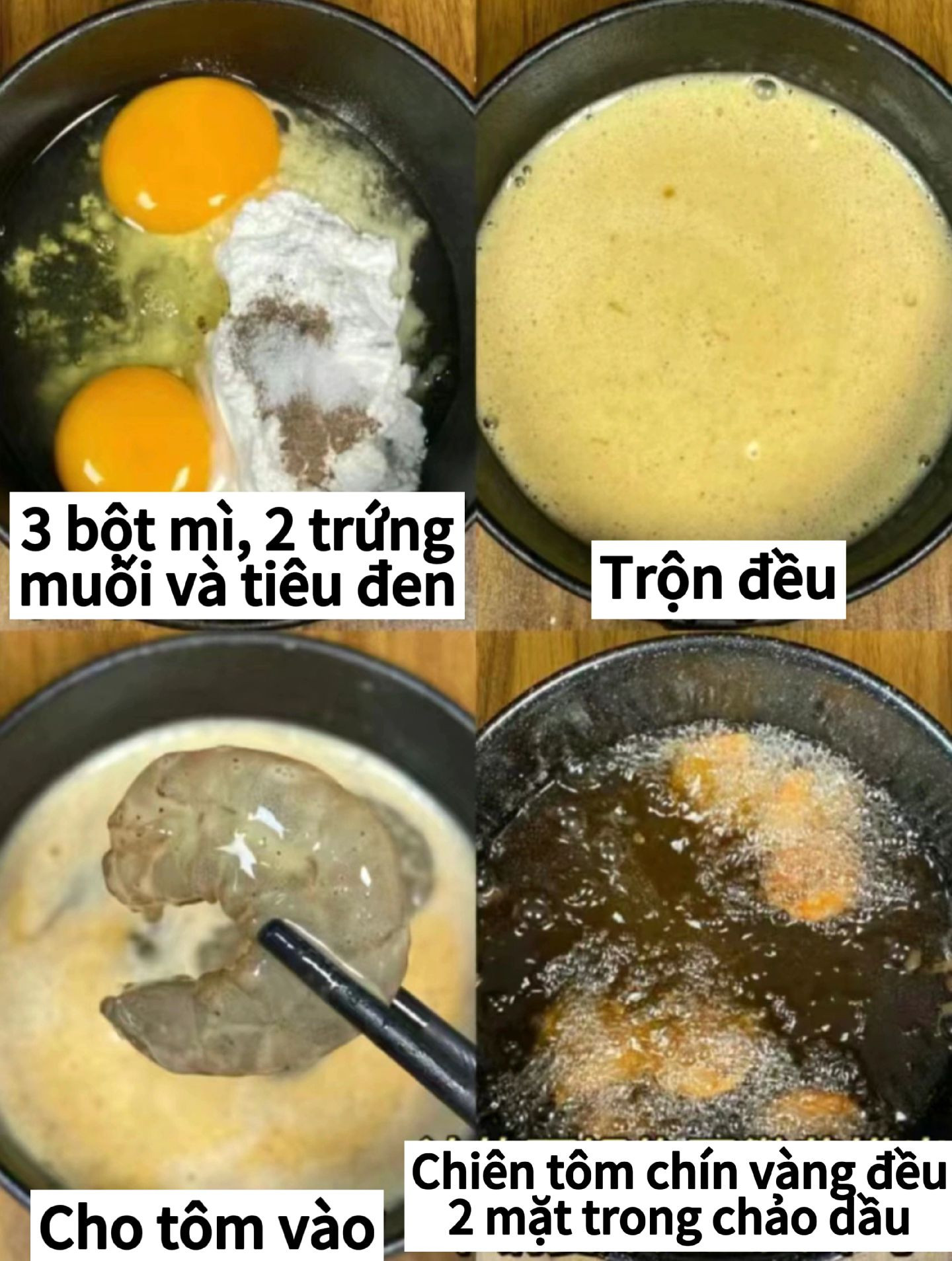 Hướng dẫn làm tôm chiên giòn vàng ruộm, tẩm ướp gừng tỏi và nước tương