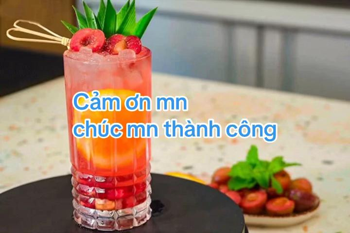 Hướng dẫn làm trà mận giải khát với hồng trà, sirup việt quất và trân châu trắng