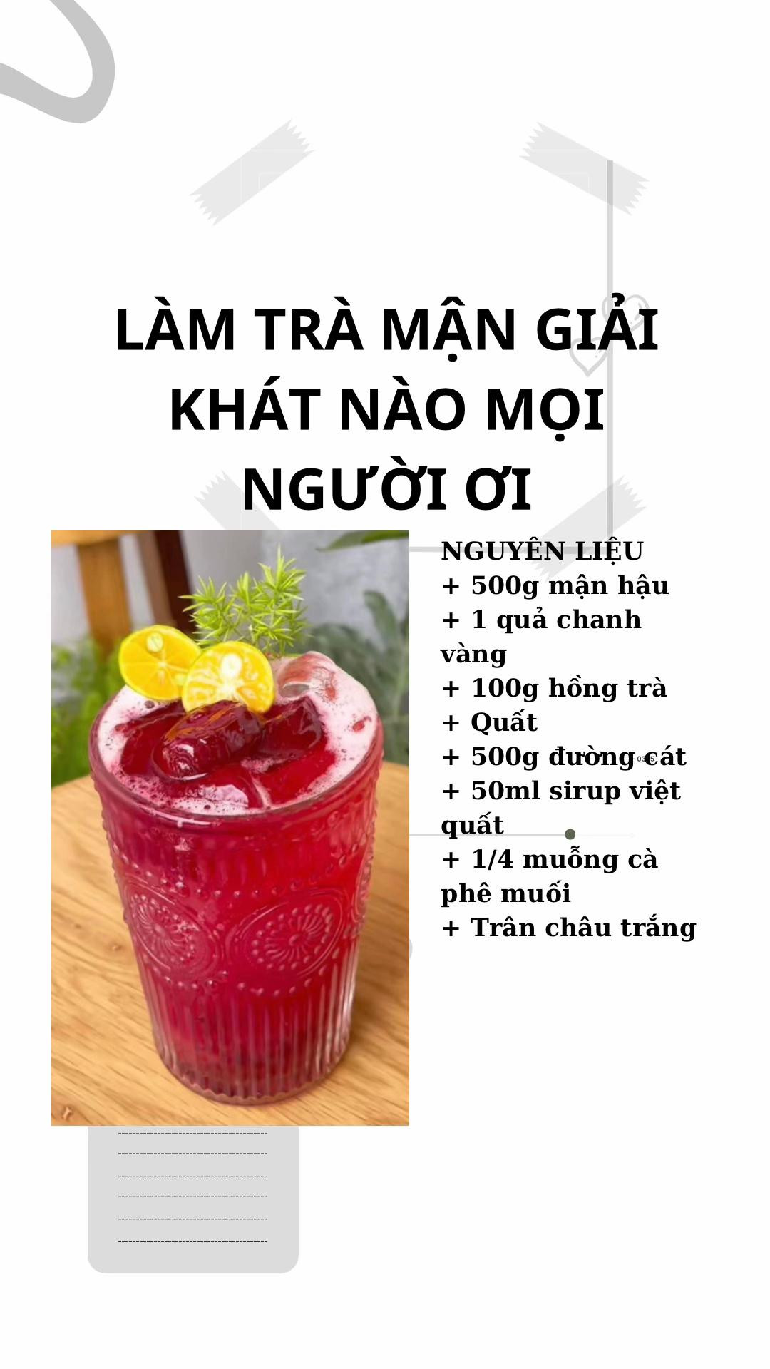 Hướng dẫn làm trà mận giải khát với hồng trà, sirup việt quất và trân châu trắng