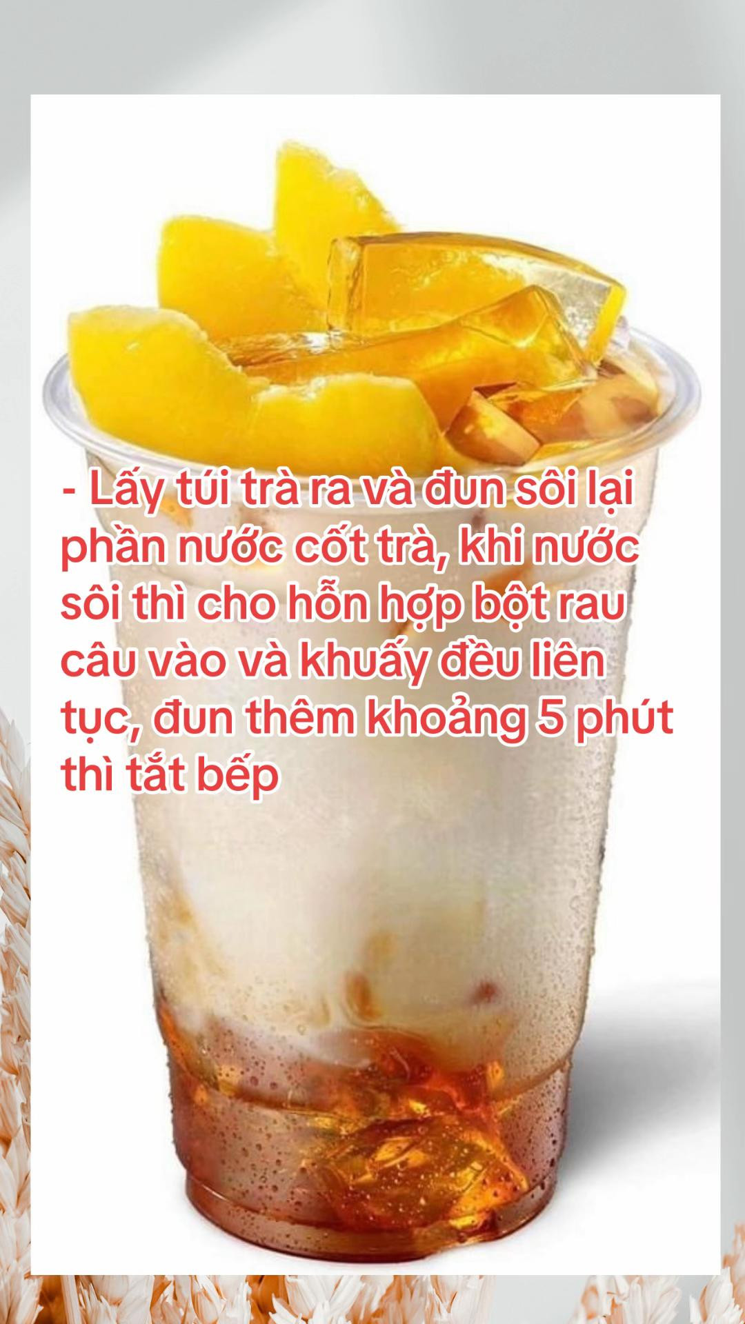 Hướng dẫn làm trà thạch đào thơm ngon như ở Highland