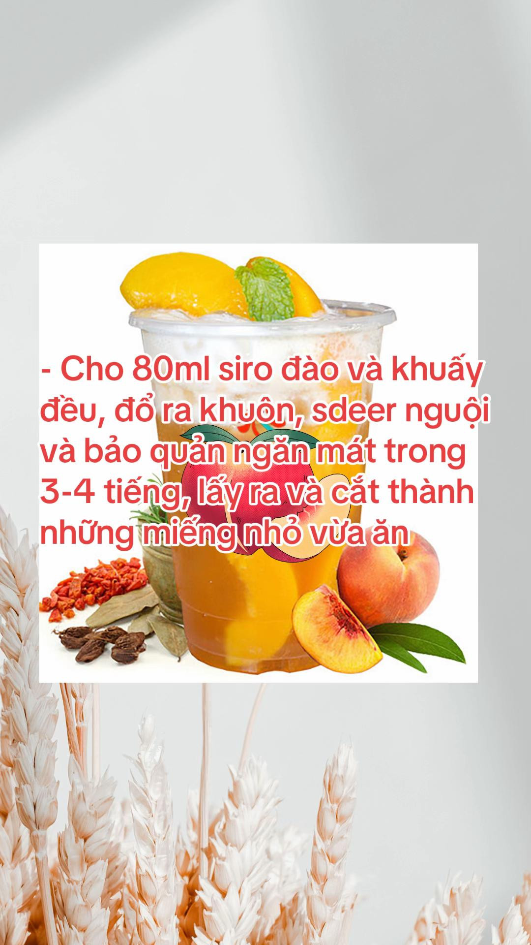 Hướng dẫn làm trà thạch đào thơm ngon như ở Highland