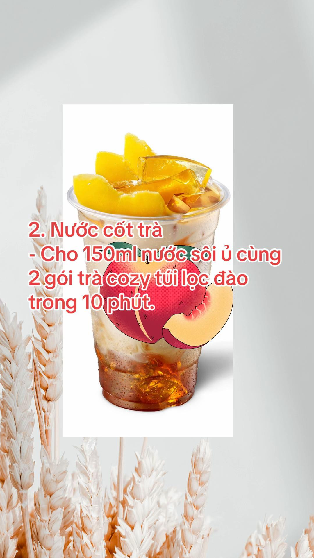 Hướng dẫn làm trà thạch đào thơm ngon như ở Highland