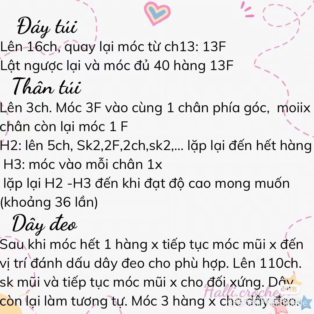 Hướng dẫn móc áo yếm trắng và túi tote kèm búp bê thỏ