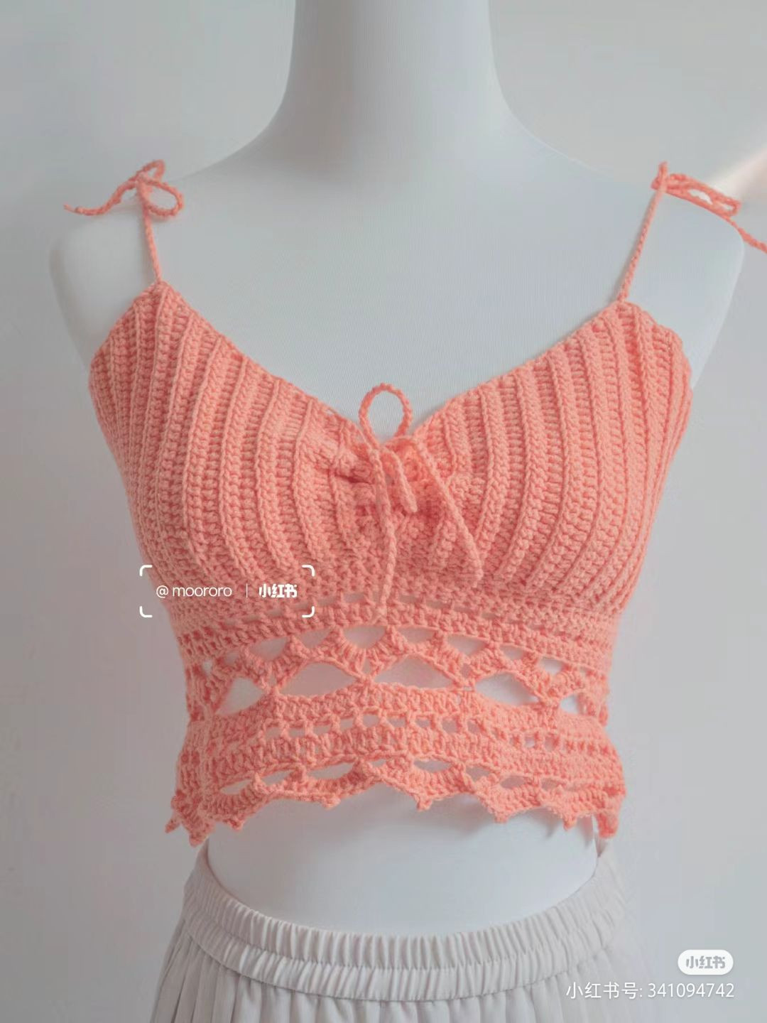 Hướng dẫn móc áo yếm trắng và túi tote kèm búp bê thỏ