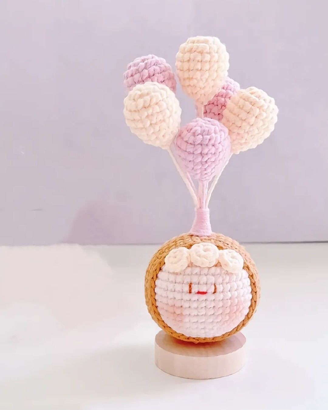 Hướng dẫn móc Bánh bao bong bóng tỏ tình và thỏ