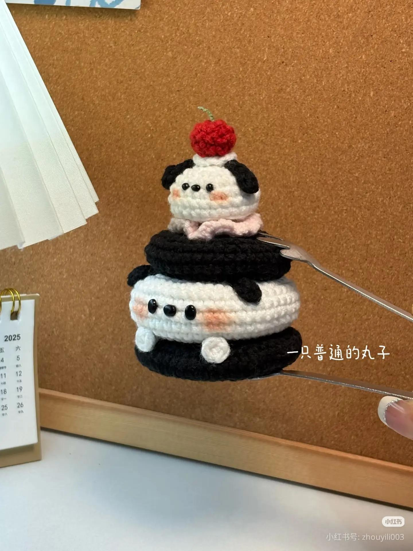 Hướng dẫn móc Bánh Cún Pochacco, chart chi tiết từng tầng