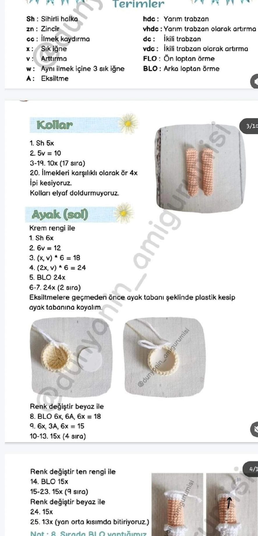 Hướng dẫn móc búp bê Amigurumi mặc váy xanh trắng cầm hoa