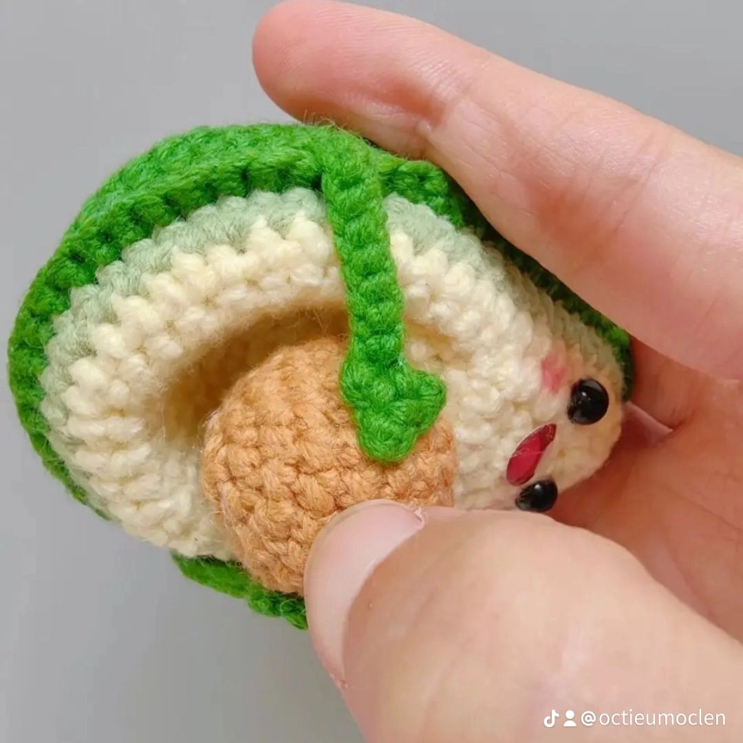 Hướng dẫn móc búp bê bơ cute màu xanh