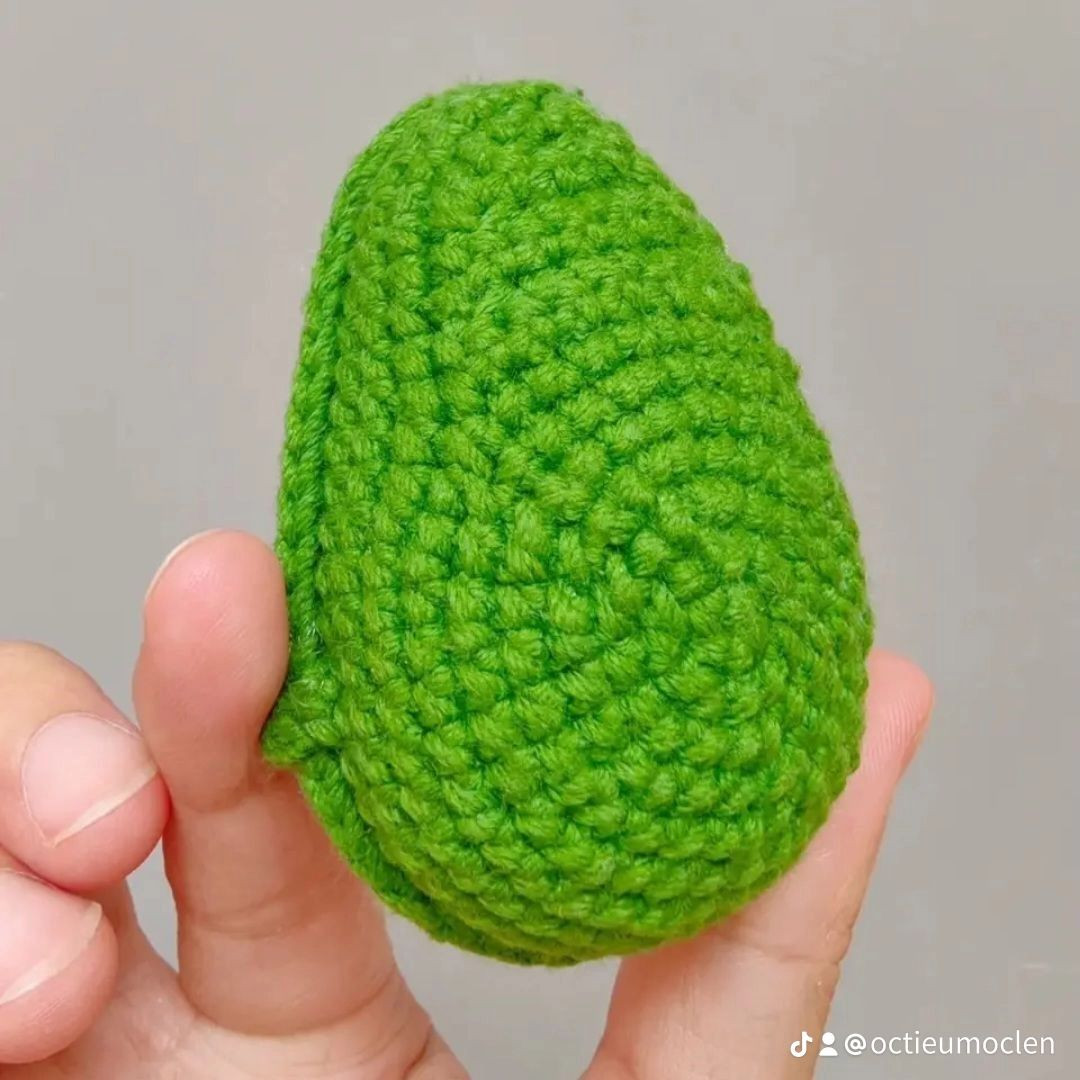 Hướng dẫn móc búp bê bơ cute màu xanh