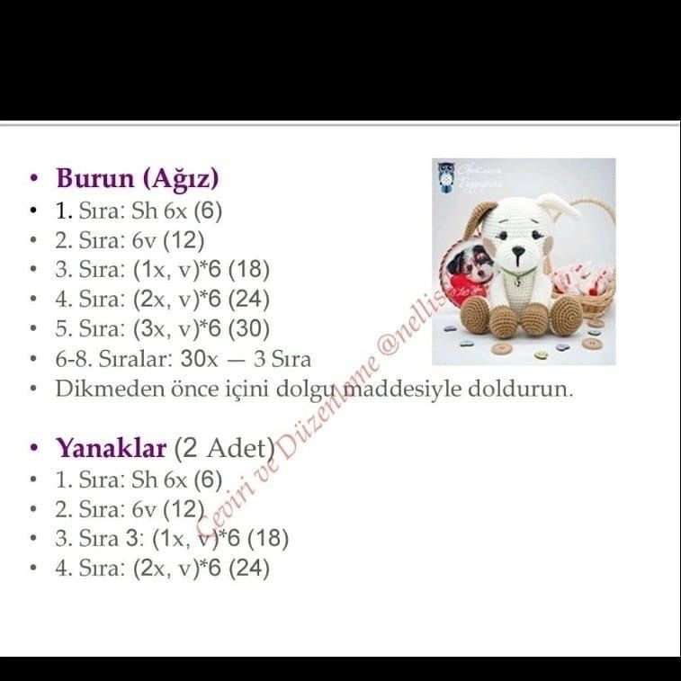 HƯỚNG DẪN MÓC BÚP BÊ CHÓ CUTE TRẮNG NÂU