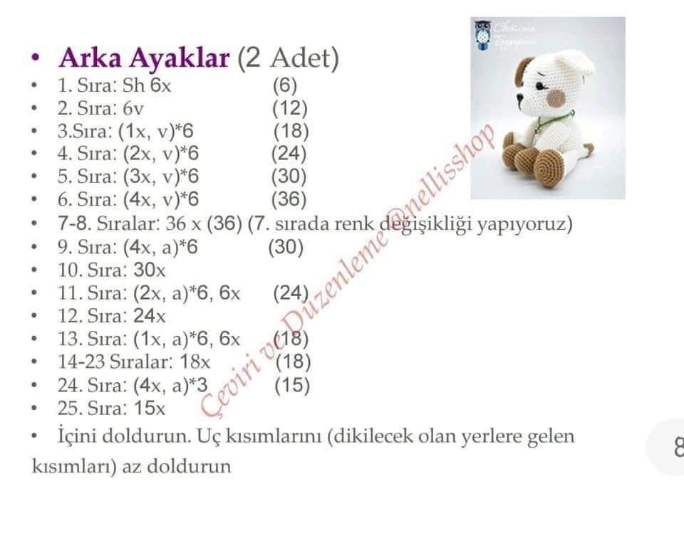 HƯỚNG DẪN MÓC BÚP BÊ CHÓ CUTE TRẮNG NÂU