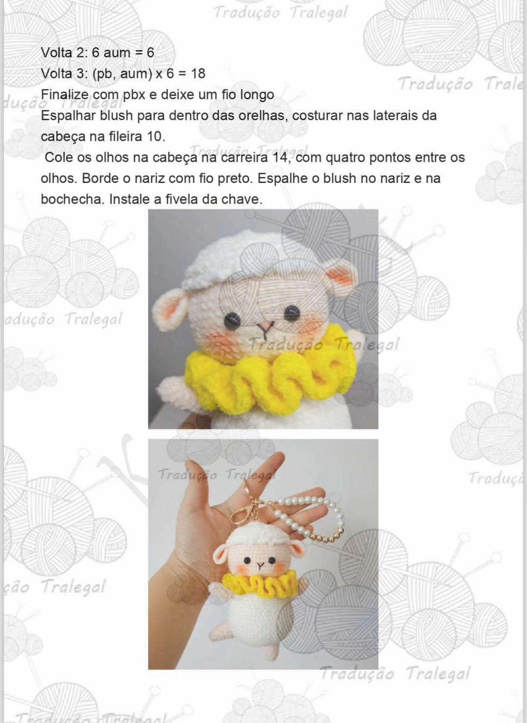 HƯỚNG DẪN MÓC BÚP BÊ CỪU OVELHINHA AMIGURUMI CHÌA KHÓA