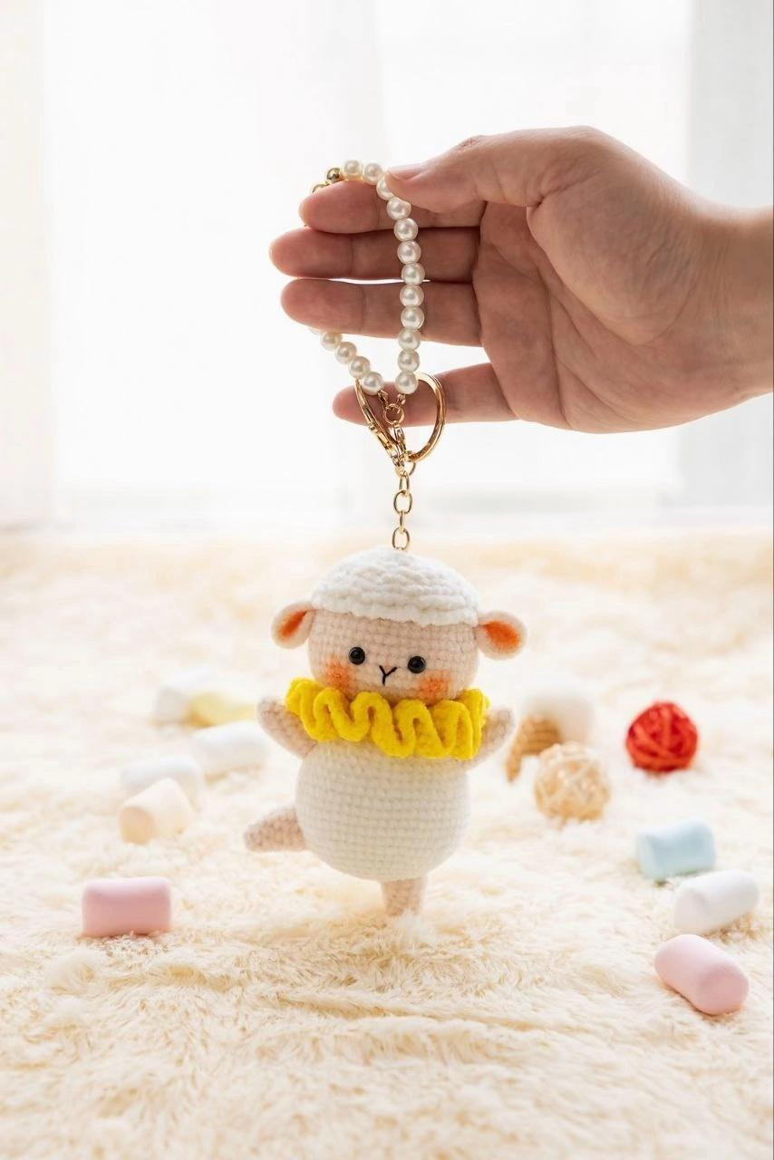 HƯỚNG DẪN MÓC BÚP BÊ CỪU OVELHINHA AMIGURUMI CHÌA KHÓA