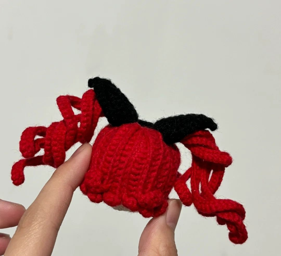 Hướng dẫn móc búp bê đầu nhỏ tóc đỏ tai quỷ