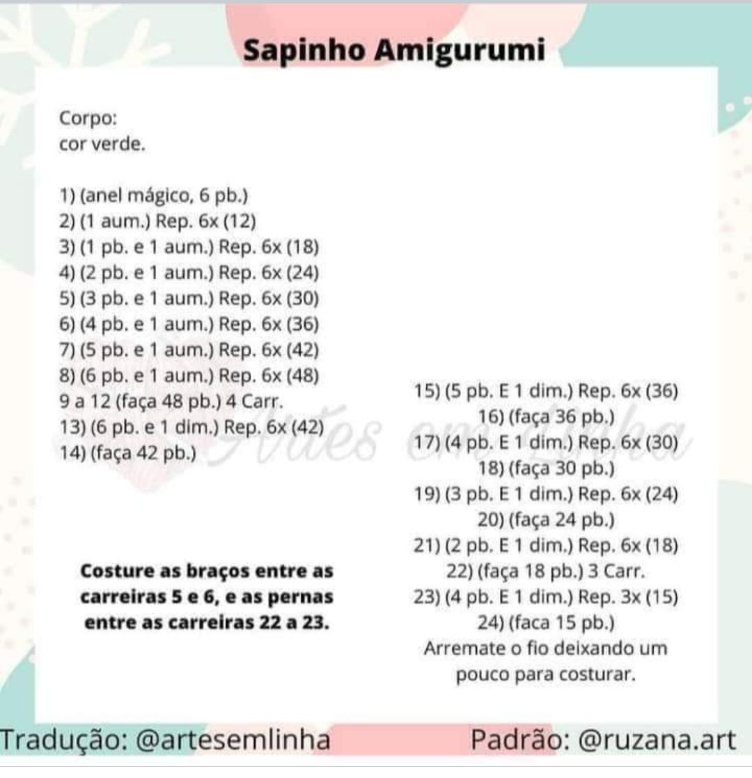 Hướng dẫn móc búp bê ếch Sapinho Amigurumi màu xanh lá