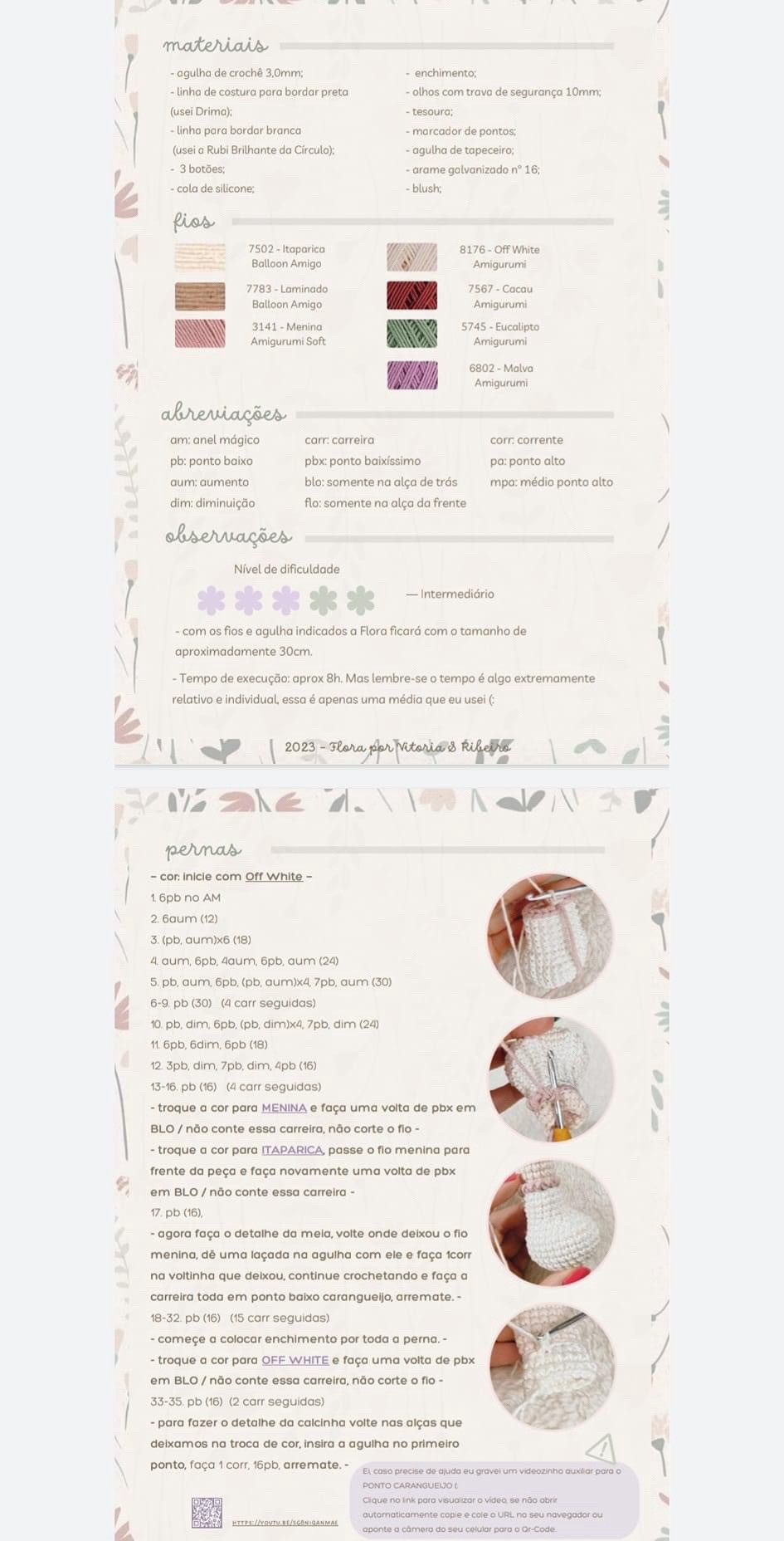 Hướng dẫn móc búp bê Flora mặc váy xanh