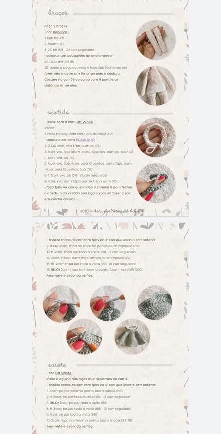 Hướng dẫn móc búp bê Flora mặc váy xanh