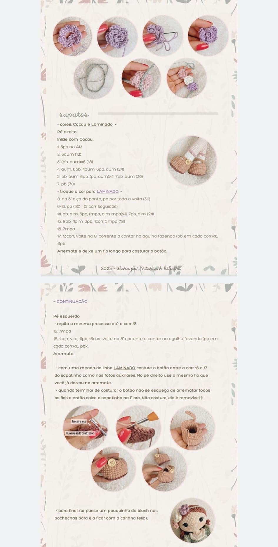 Hướng dẫn móc búp bê Flora mặc váy xanh